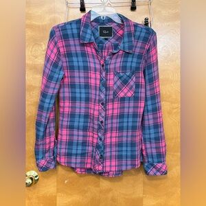 Soft Rails flannel long sleeve button up S